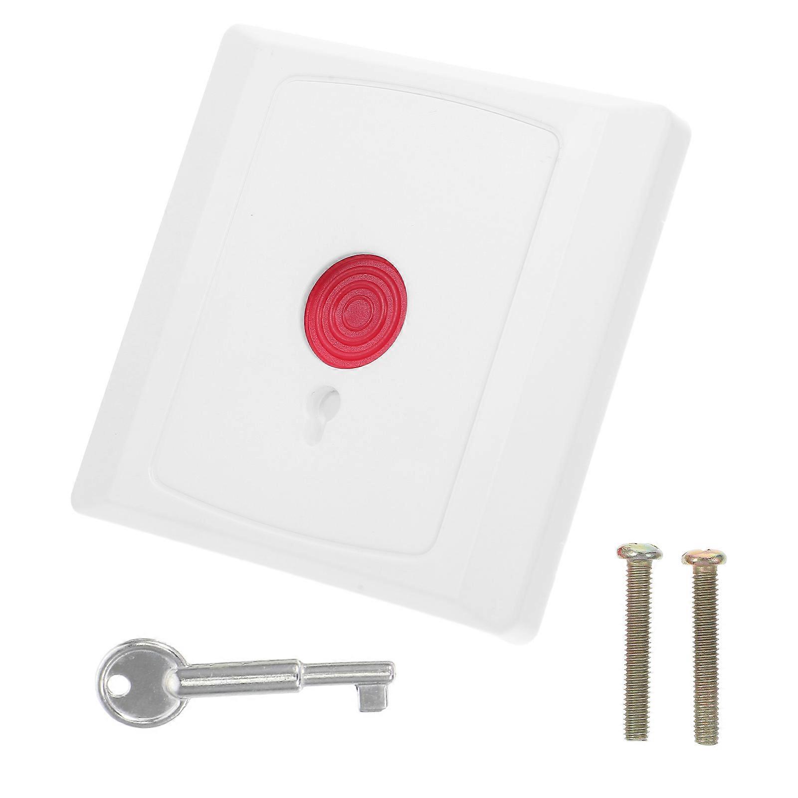 Waterproof 1 Set Emergency Stop Button Switch Red Button Box for Mechanical Equipment Control Fire and Security