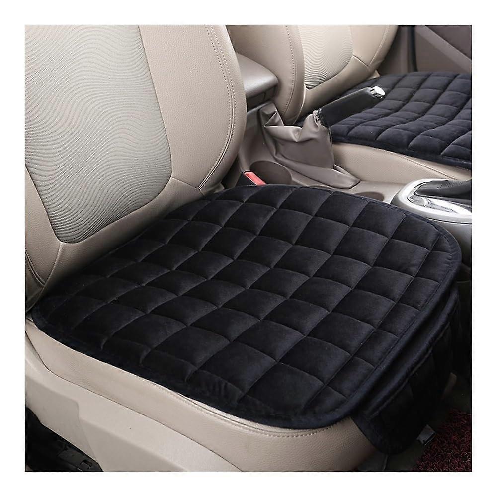 Universal Car Seat Covers Full Set AntiSlip Protector Winter Warm Breathable Black Cushions