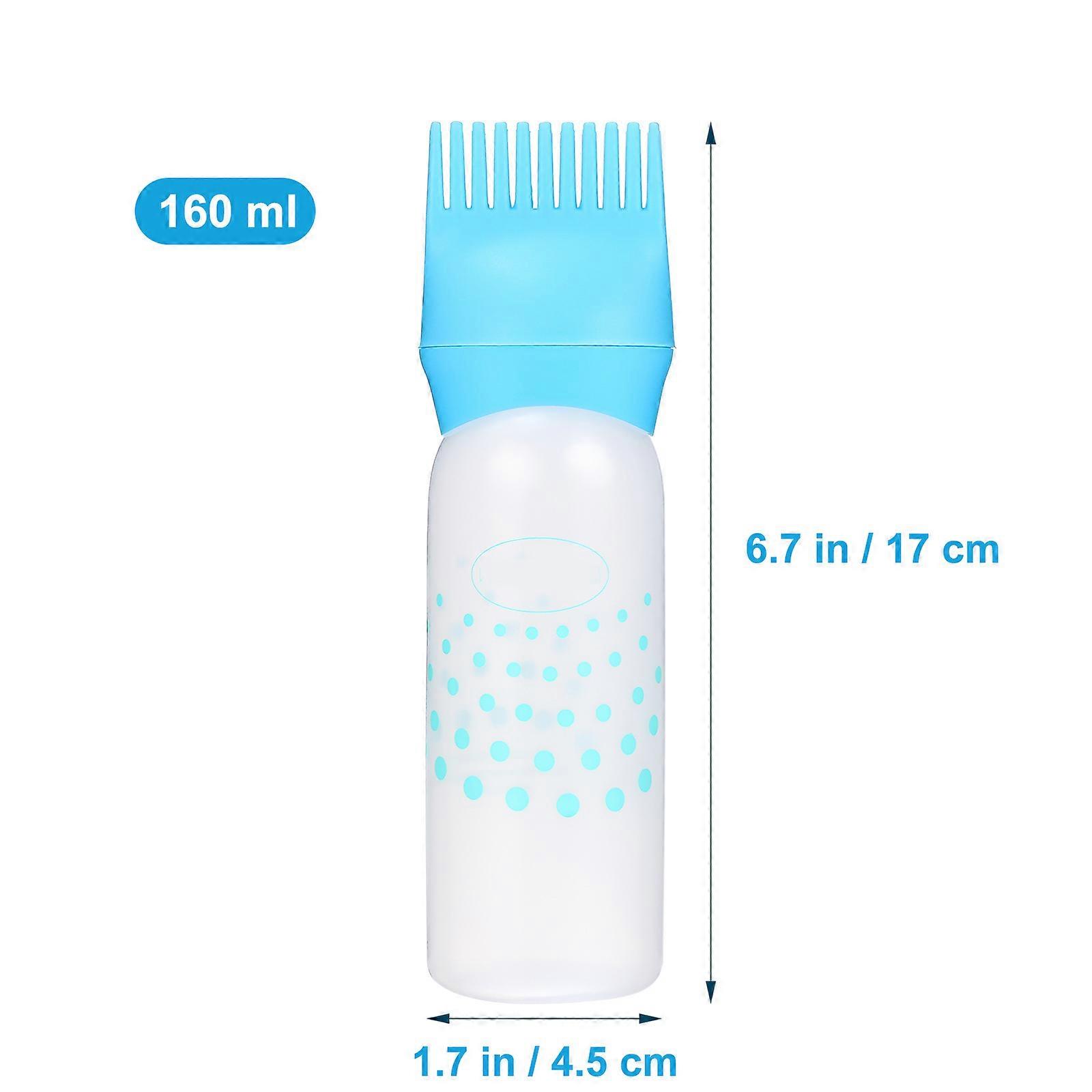 Root Comb Applicator Bottle for Hair Dye 3Pcs Dry Cleaning Bottles