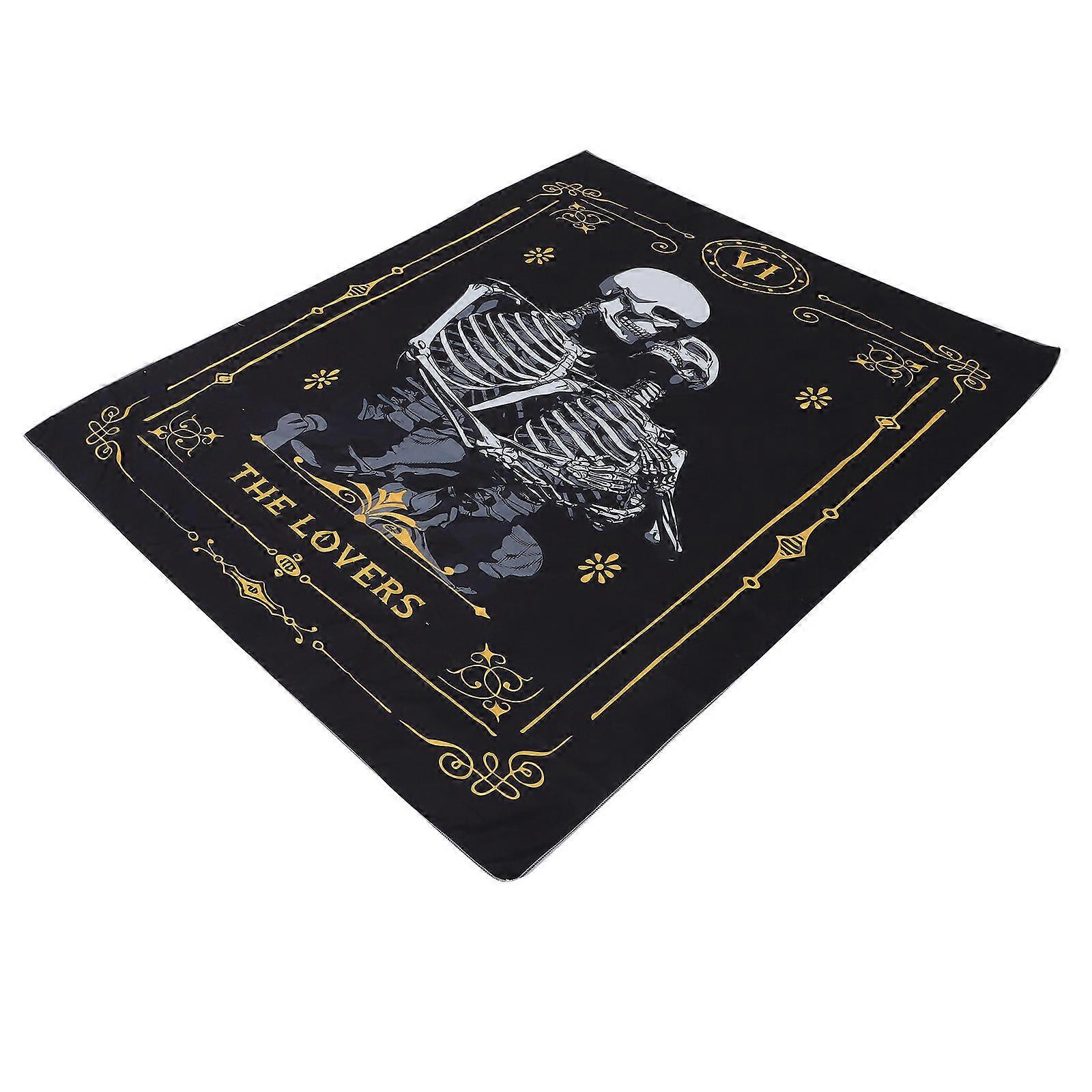 Halloween Skull Wall Hanging Blanket for Decoration Polyester