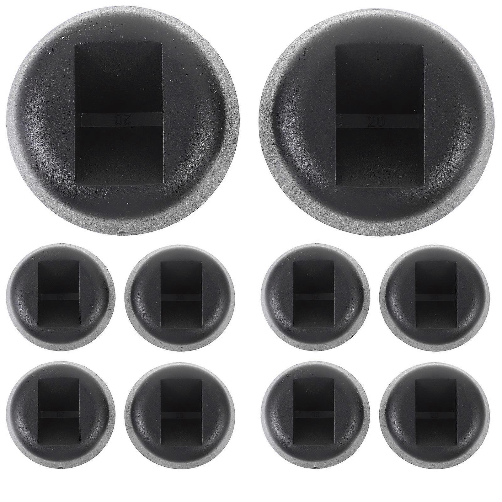 Black Jewelry Stand Bases for Display Frames 10Pcs Plastic Set