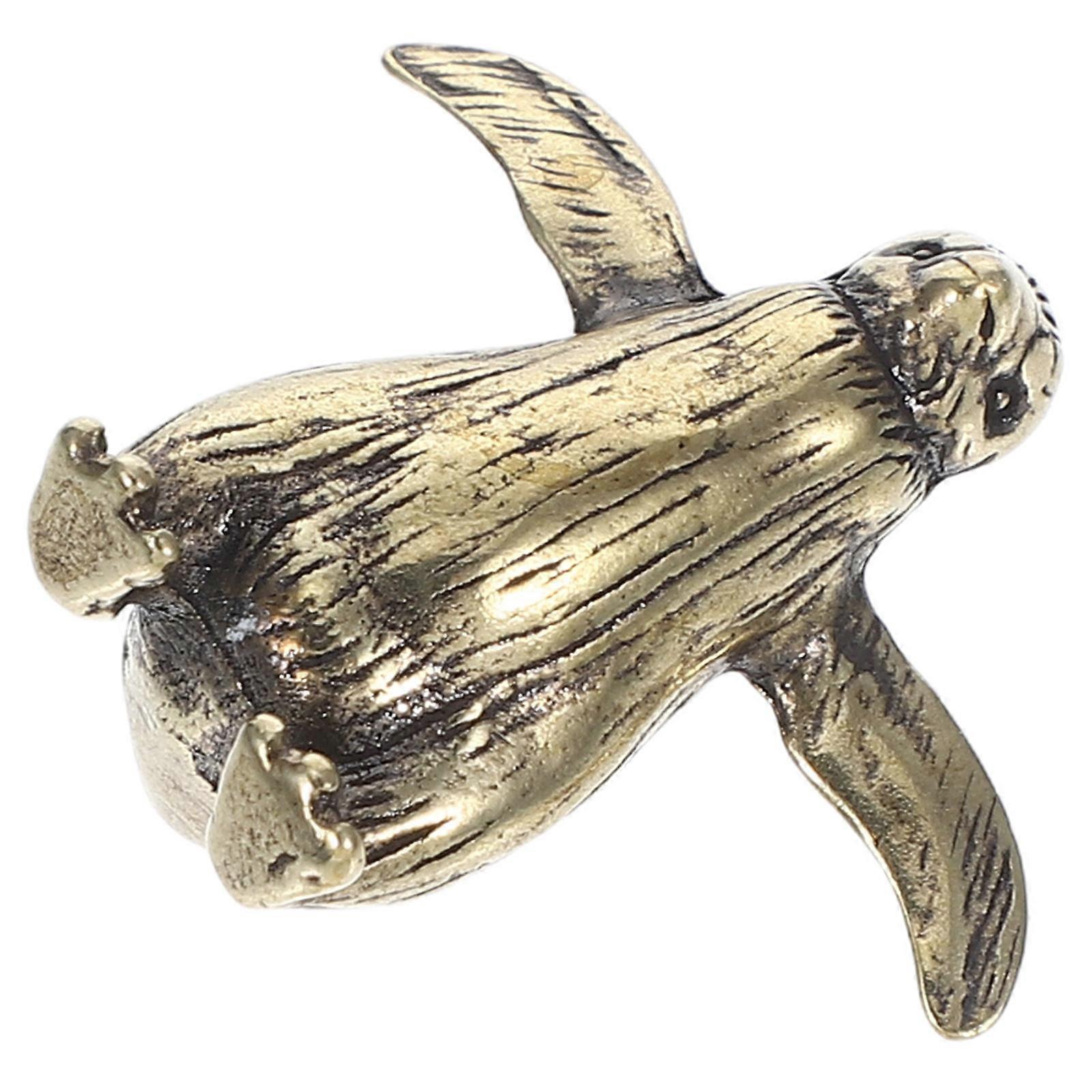 Brass Decorative Objects Mini Penguin Statue for Home Display 3Pcs