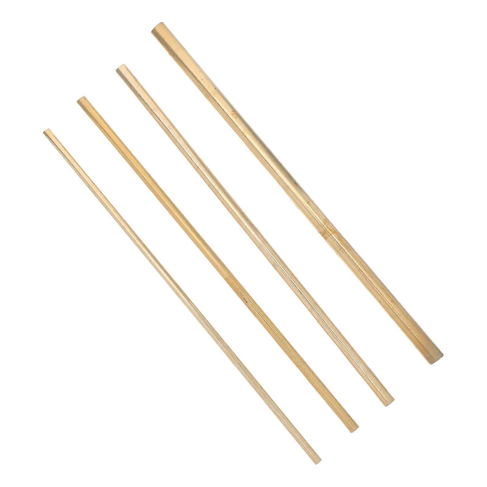 Solid Brass Rod for Lathe Applications 8Pcs Polished Golden Rods