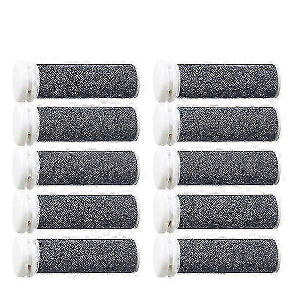 10-pack roller heads compatible with Emjoi Micro Pedi Nano, Replacement heads