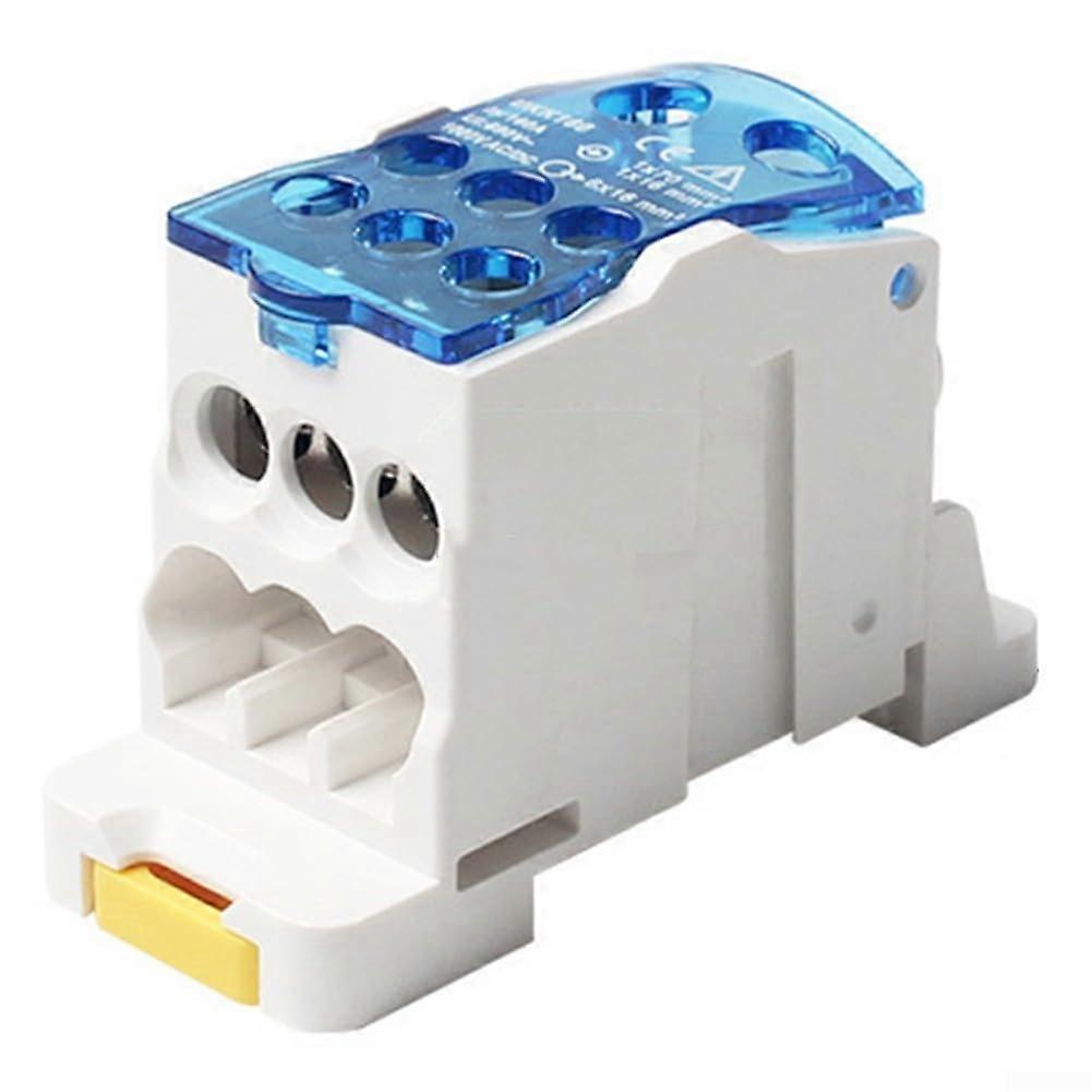 DIN Rail Terminal Block  Current 80A500A Power Distribution Connector 125A Flame Retardant