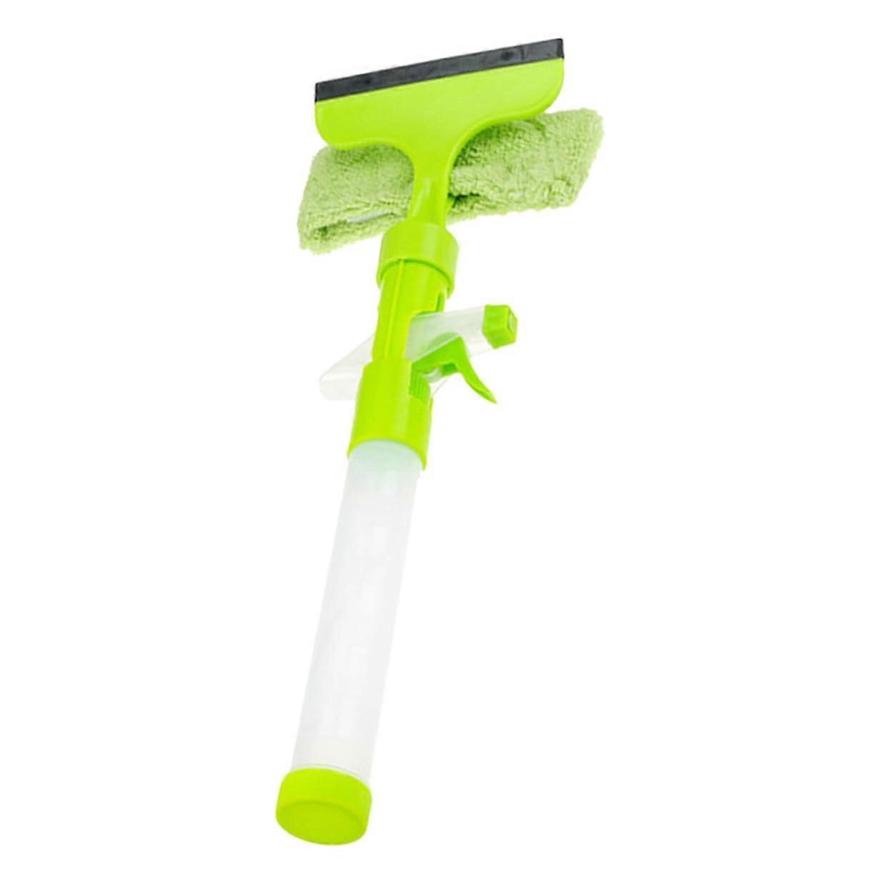 Window Cleaning Kit with DualSided Telescopic Window Squeegee for Home and Car, Macaroon Green