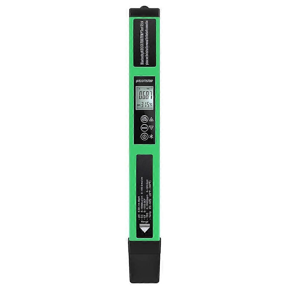 5 in 1 Digital pH Meter Hydroponics Water Quality Tester with Bluetooth Data Sync and Temp Compensation