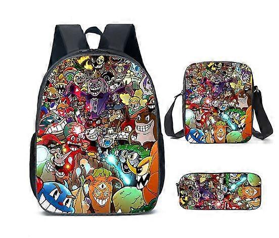Five Nights Backpack, School Bag, Children's School Bag, Backpack, Men's Backpack, Laptop Backpack, Three-piece Backpack
