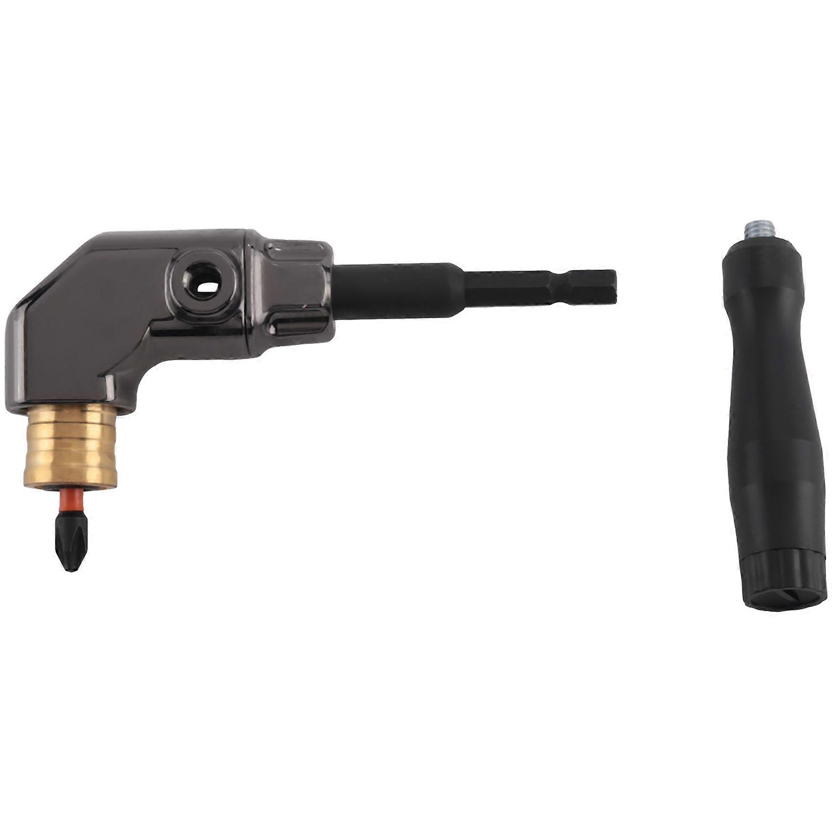 Self-Locking 90 Degree Right Angle Screwdriver Holder Drive Bit Angle Extension Electric Screw Driver Angle Driver A