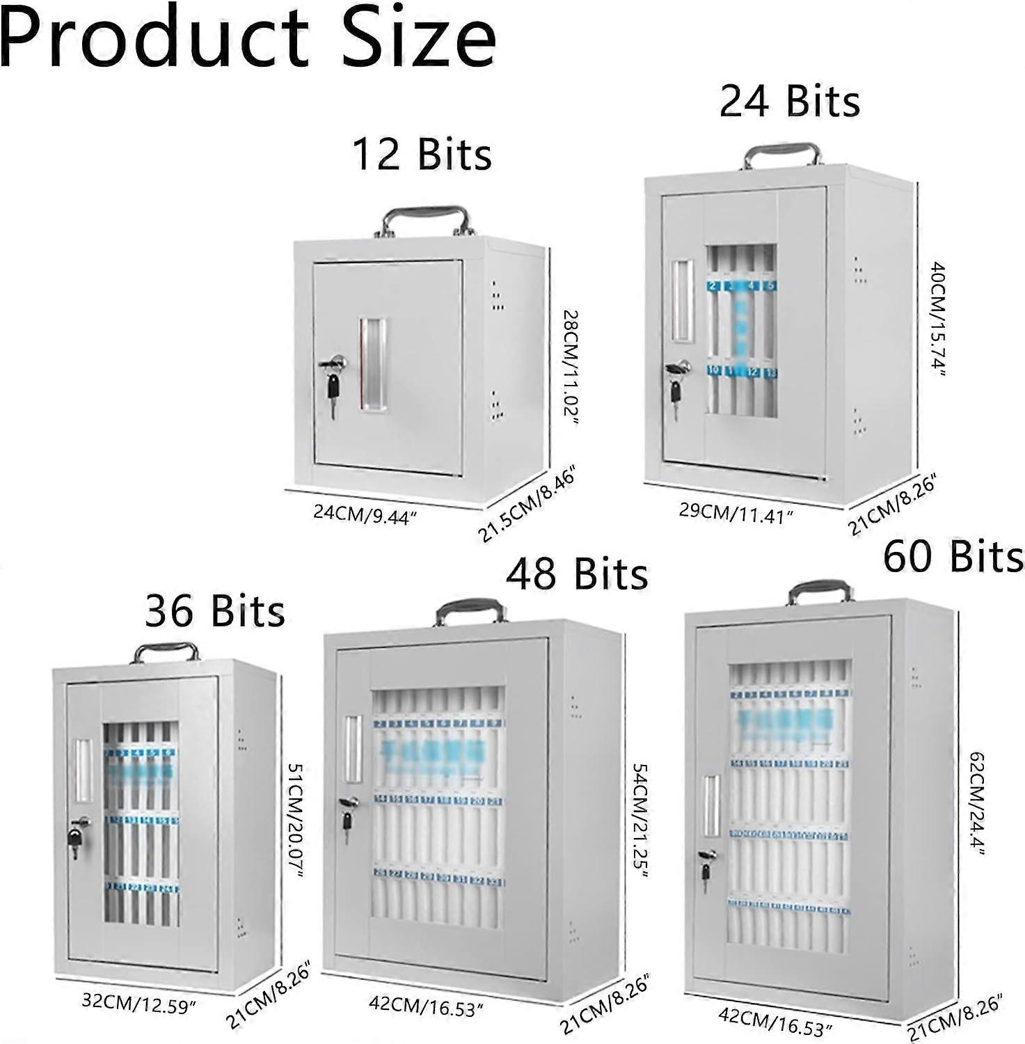Cell Phone Storage Cabinet with Secure Locking System, Wall Mounted Phone Locker for Classroom