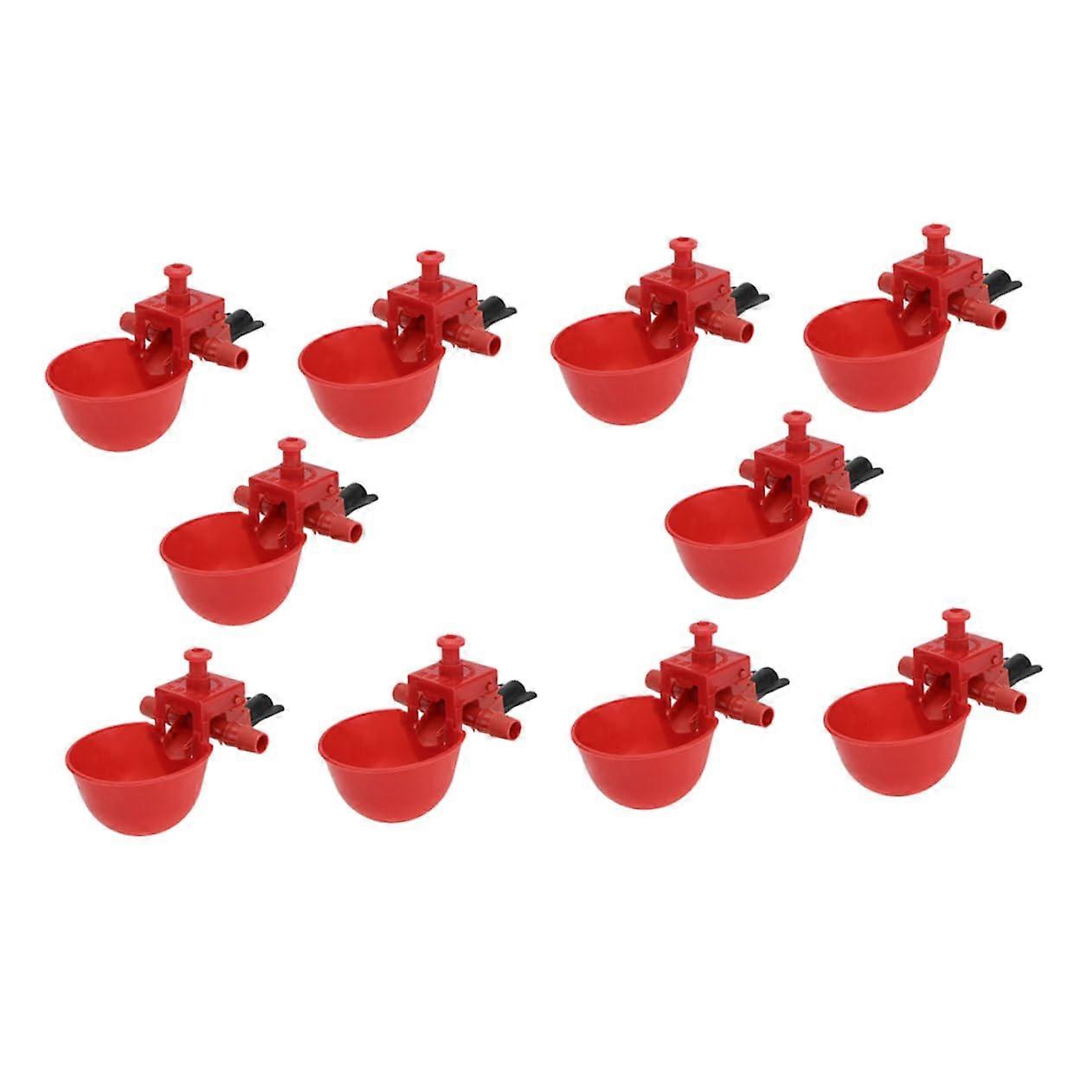 30pcs Automatic Chicken Waterer Solar Heated Poultry Water Feeder Durable Plastic Easy Install