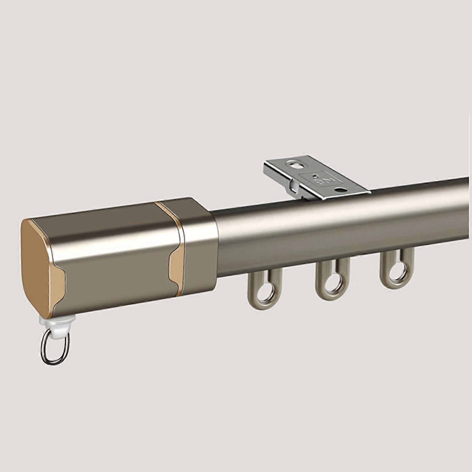 Ceiling Curtain Track 5.9ft with Mute Rollers, Champagne Room Divider Sliding Rail