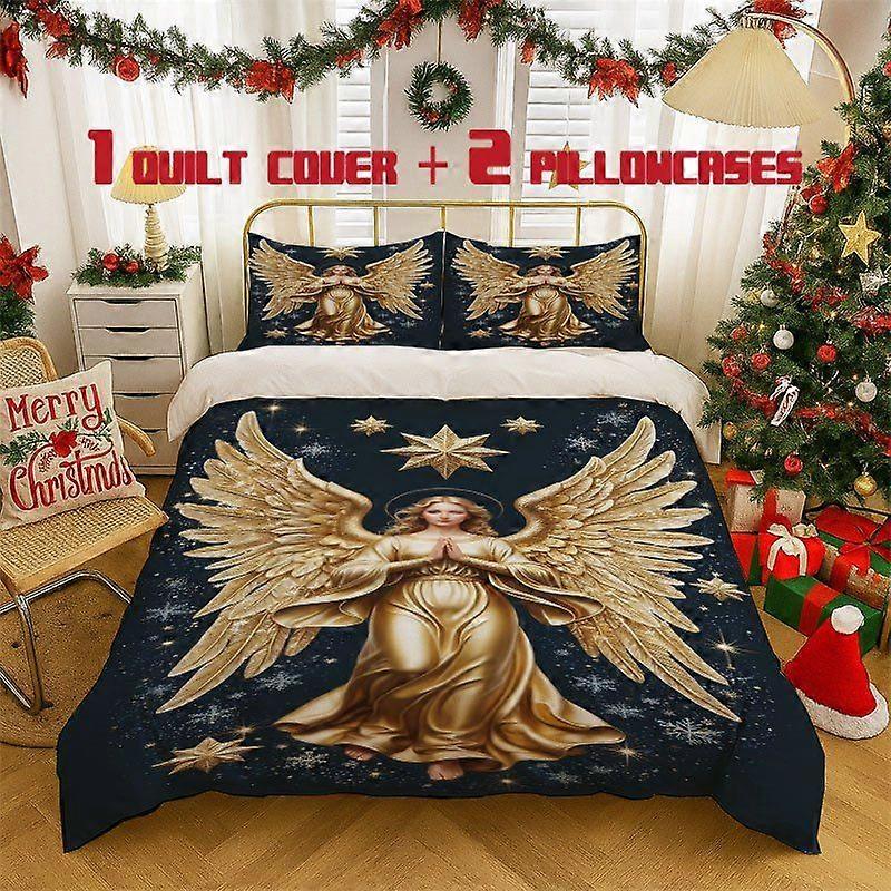 3pcss Print 3pcs bedding Soft Duvet Cover And Two Pillowcases