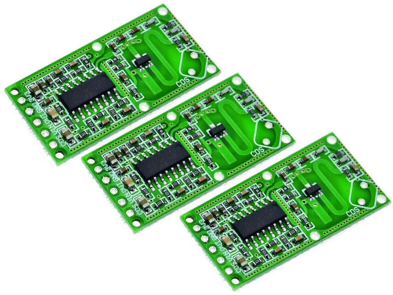 RCWL0516 Microwave Motion Sensor Module 3 Pack, ThroughWall Doppler Radar Detector for Arduino