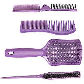 Sicherheits-Haarkamm-Set für den Heimgebrauch, 4-teilig, Mehrzweck-Haarstyling-Kamm