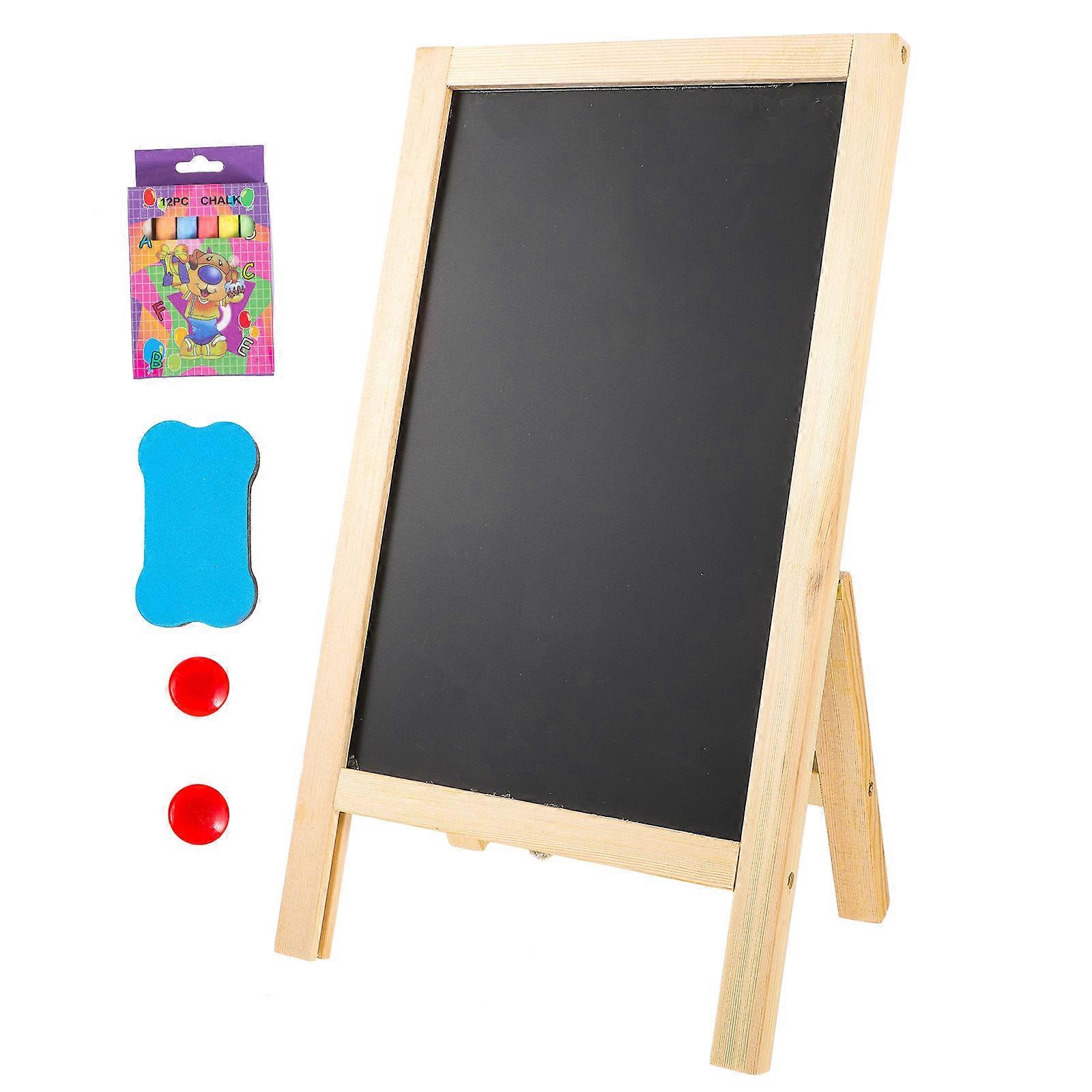 Wooden Chalkboard Menu Board for Daily Use 5Sets Desktop Message Board