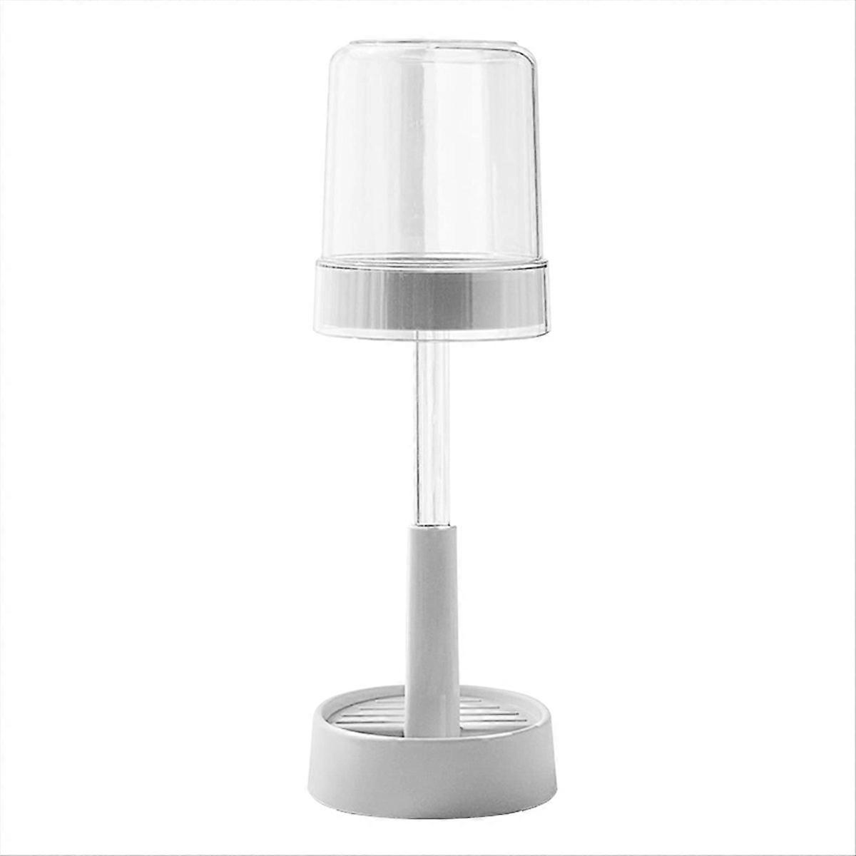 حامل فرشاة أسنان مع كوب فرشاة الأسنان (أبيض)