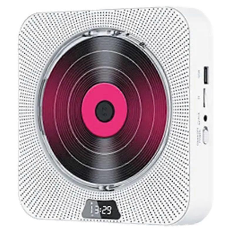 CD Player Wall Mounted FM Radio Bluetooth USB Disk Speaker-EU plug