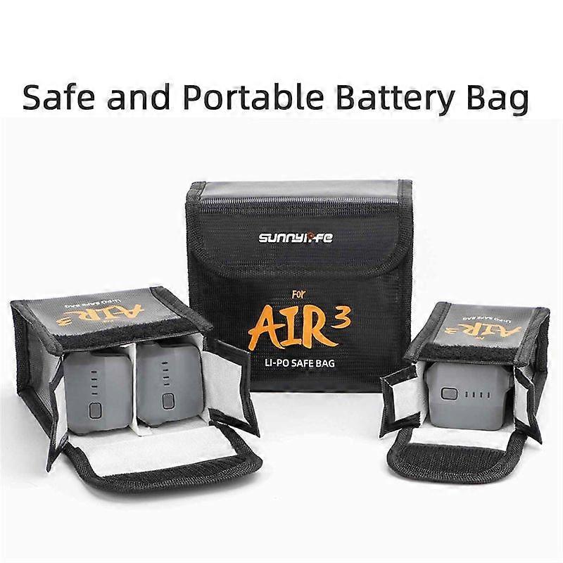  for Air 3 Battery Explosion-Proof Bag Safety Storage Bag,C