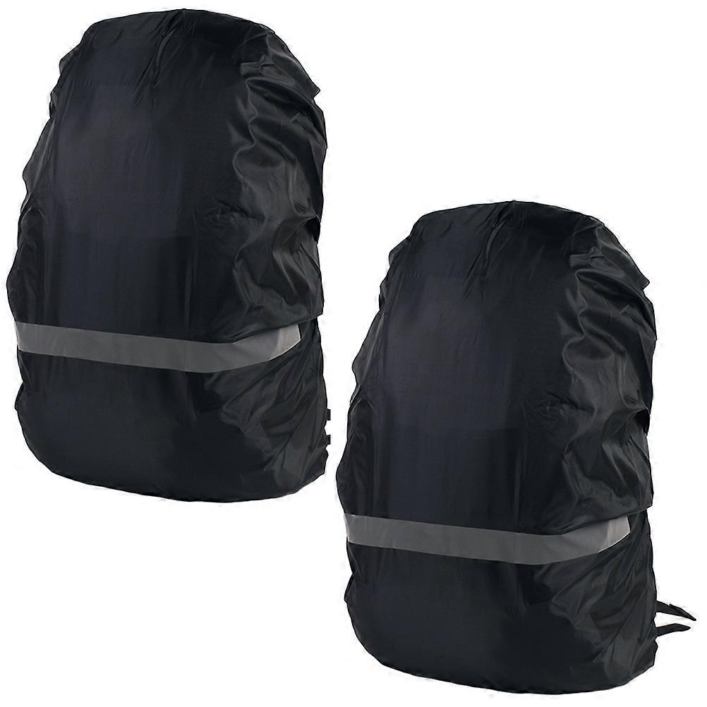 Night Backpack Rain Cover for Protection 2Pcs Waterproof with Reflective Stripe