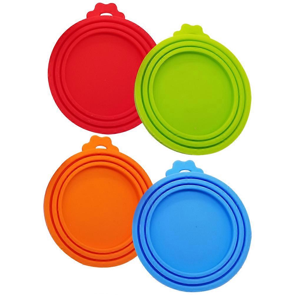 Pet Food Can Covers Silicone Can Lids Offering Seal Function 4Pcs