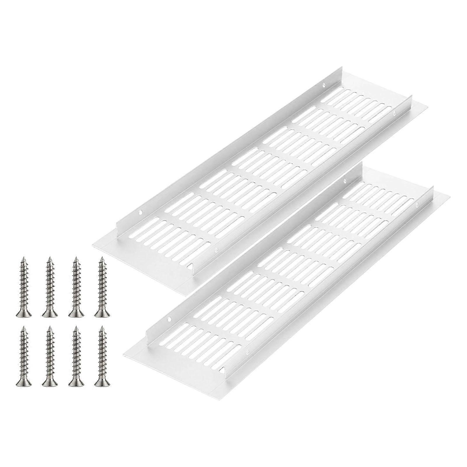 2x Cabinet Ventilation Grille Accessories Practical Professional Rectangular