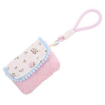 Tragbare Kamera-Aufbewahrungstasche: Kleine Reise-Organizer-Tasche - Schutzhülle aus Baumwolle mit Blumenmuster für die Außenfotografie