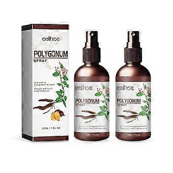 1-3X 30ml Ginger Polygonum Serum Pure Herbal Darkening Gray Hair Nourishing Strengthen Hair Roots Anti Dandruff for Man Women