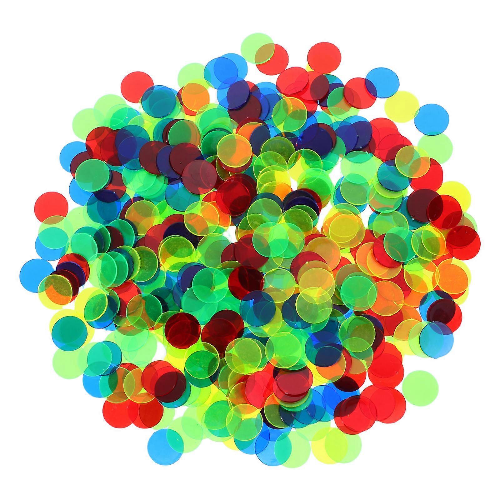 Plastic Markers Count Chips for Game Use 500Pcs