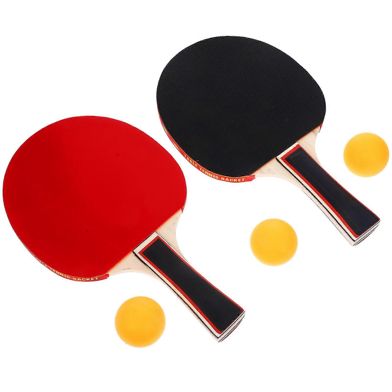 Table Tennis Paddle Set Beginner Table Tennis Kit for Training Use 3Sets