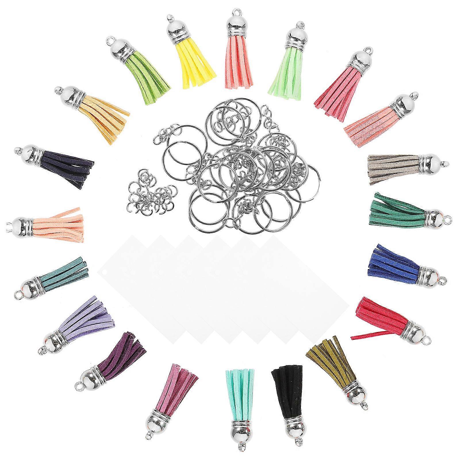 Sublimation Blanks Decorative Blank Keychains for DIY Craft 2Sets