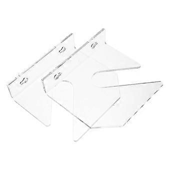 Supporto da parete in acrilico per skateboard, con 4 supporti trasparenti.