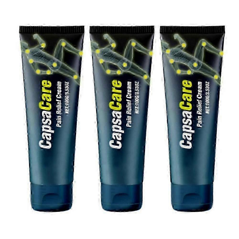 1-3x Capsacare Cream for Neuropathy Pain Relief, Natural Ingredients, Suitable for Feet, Hands, Shoulders 3pcs