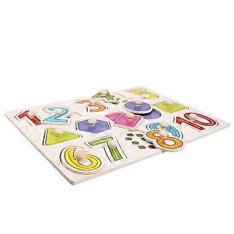 Wooden Jigsaw Toy Creative Puzzle Plaything for Kids 3Sets Assorted Color