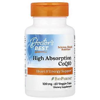 Doctor's Best, High Absorption CoQ10 , 100 mg, 60 Veggie Caps, 2-Pack