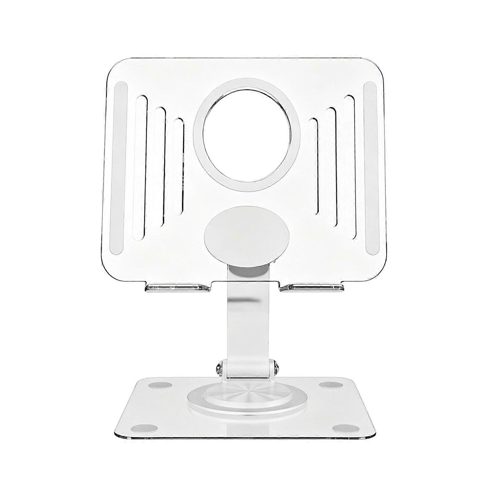 Clear Plastic Tablets Risers Cooling Supporting Horizontal And Vertical Screen Positions For 12.9Inch Devices  White