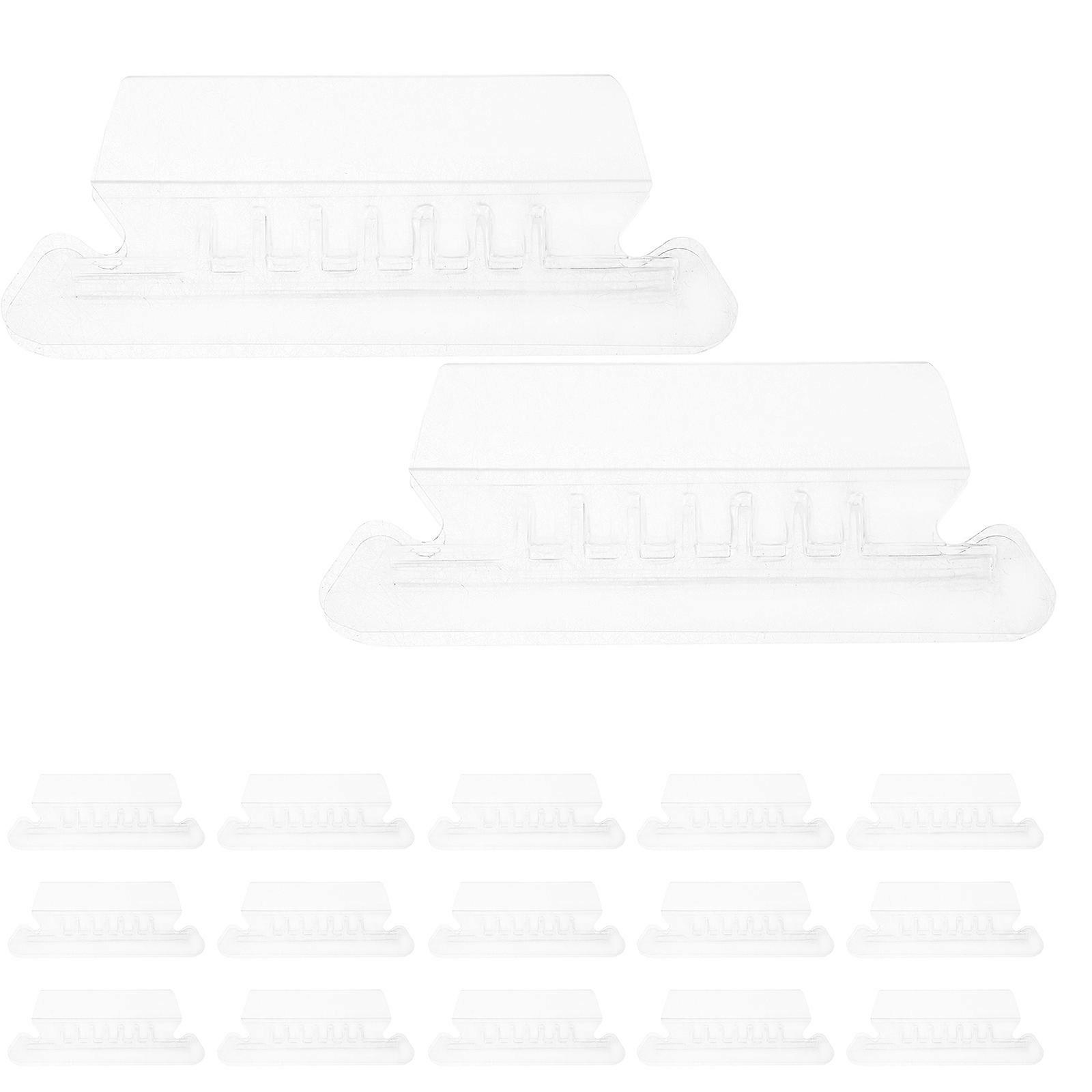 File Folder Tabs Indexing Document Organization Home Use PVC Material Rectangular Shape 100Pcs