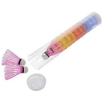 Outdoor Badminton Shuttlecocks Plastic compatible withPlaying 12Pcs Assorted Color Training Balls