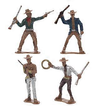 Western Cowboy Miniature Figurine for Decoration 12Pcs Set for Collectors