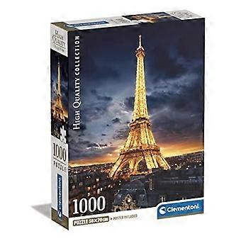 Puzzle - CLEMENTONI - Eiffel Tower Collection - 1000 pieces - Eco-friendly - Architecture