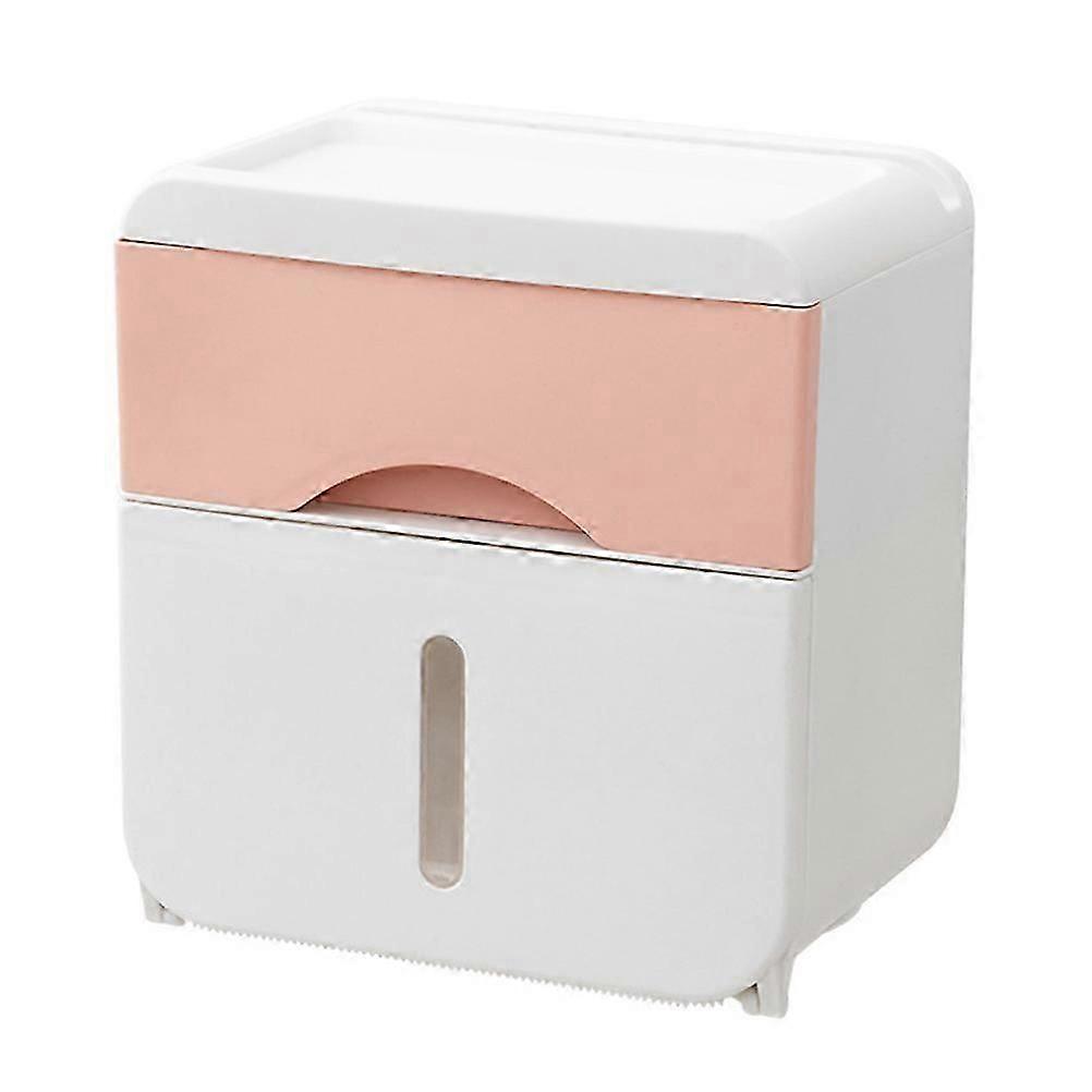 Multi- Box Drawer Design Workmanship Orange Color Practical Tissue Holder 1Set