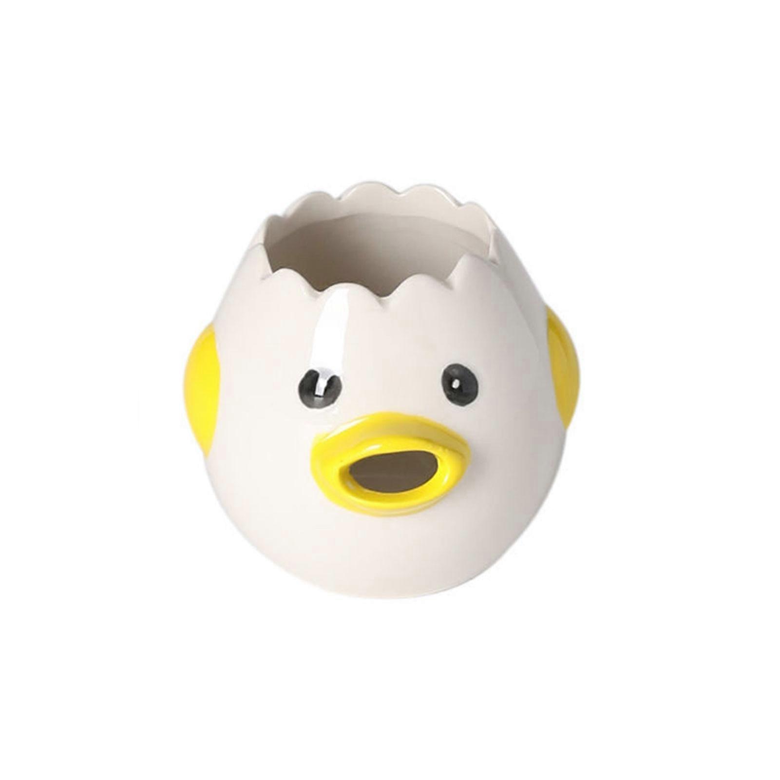 Cartoon Egg Separator Mini Egg White and Yolk Separator Practical and Simple Ceramic Egg Separator Suitable KitchenTools