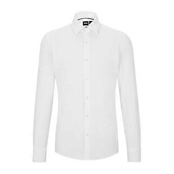 Boss Mens Point Collar Long-Sleeved Shirt