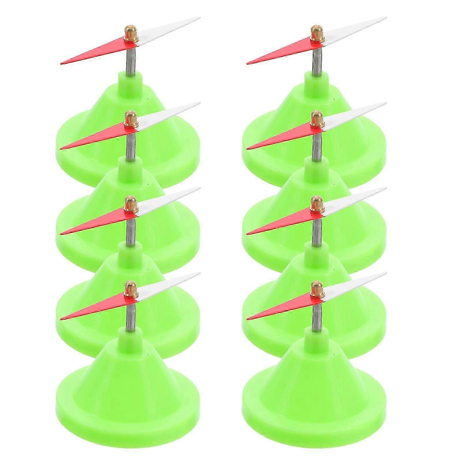 8 Pack Mini Compass for Physics Experiment, Plastic Iron Educational Direction Compass for Classroom Science Learning
