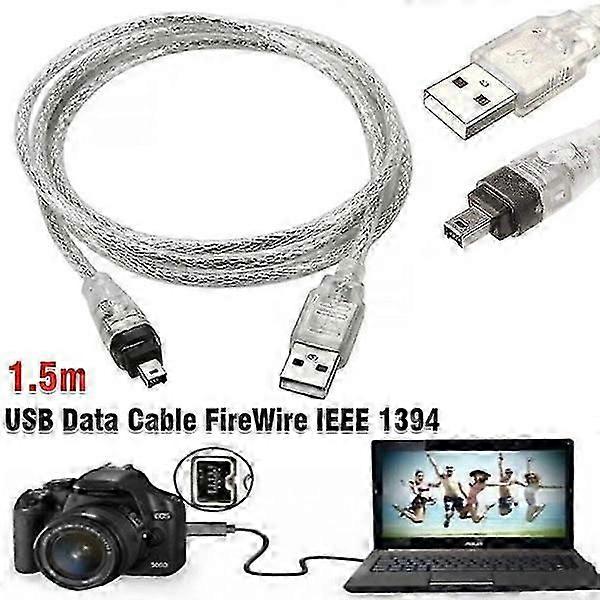 Mini DV MiniDV USB Data Cable FireWire IEEE 1394 HDV Camcorder