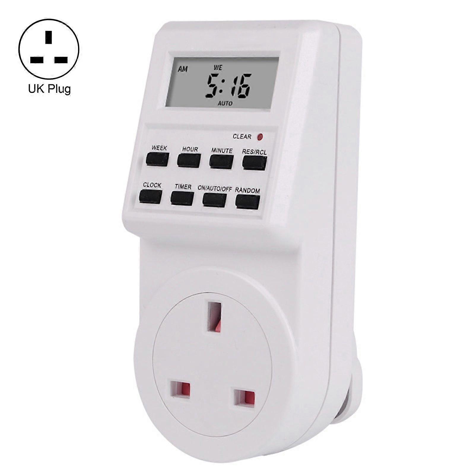 TM516 Weekly Cycle Programmable Timer Switch Wall Plug-in Digital Display Timer Outlet Socket for Home JIKAIX