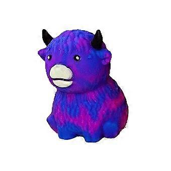 KAESI 1 Unidade de Brinquedo Anti-Stress em Formato de Vaca das Terras Altas, Mini Brinquedo Sensorial para Exercícios de Dedos e Relaxamento das Mãos, Lembrancinhas de Festa