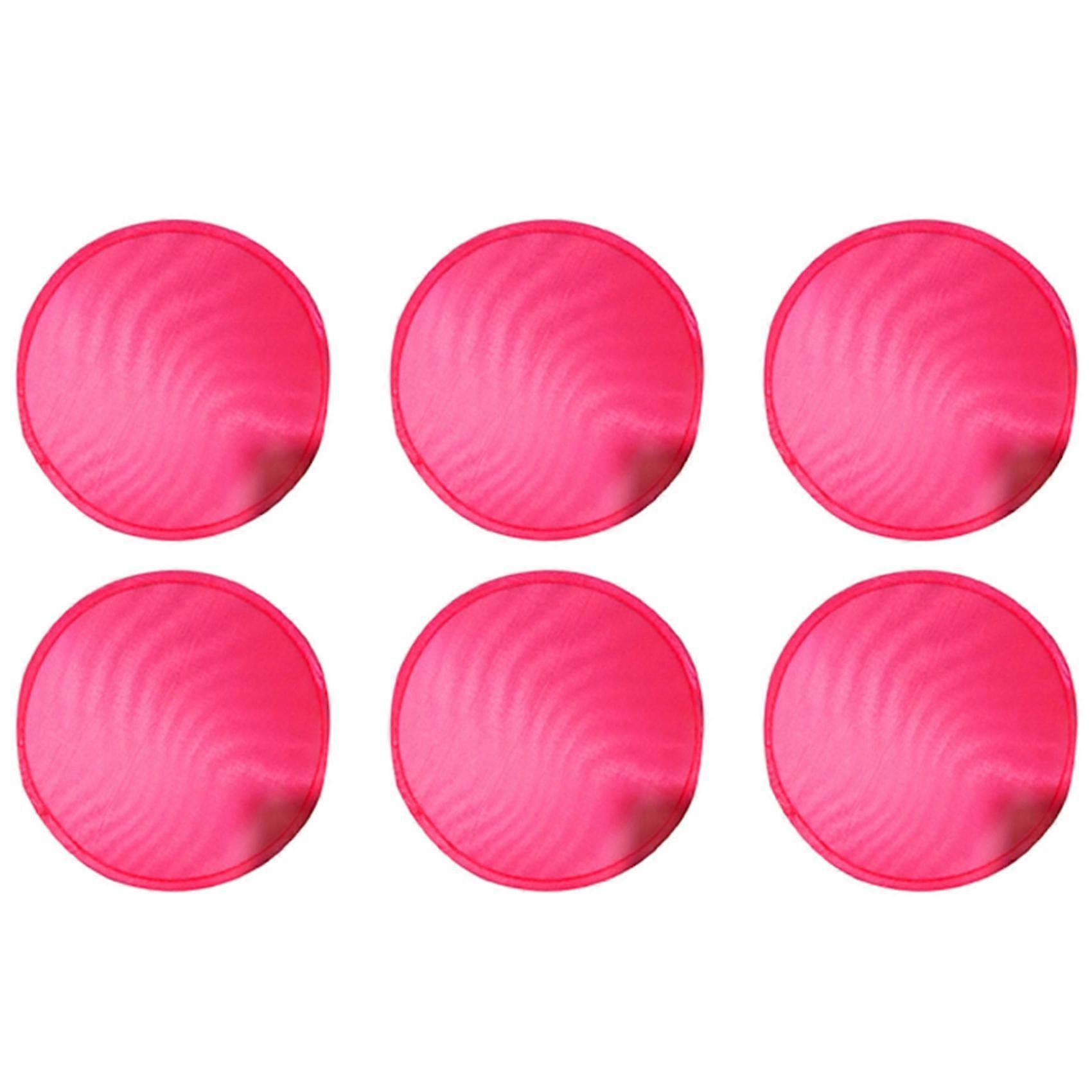 6X Foldable Round Fan-Red