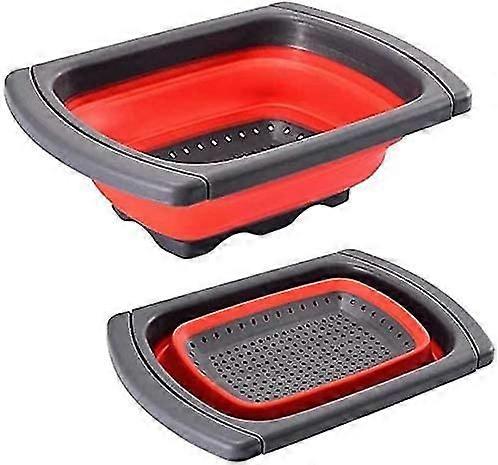 3.8 Liter Folding Colander With Retractable Handle