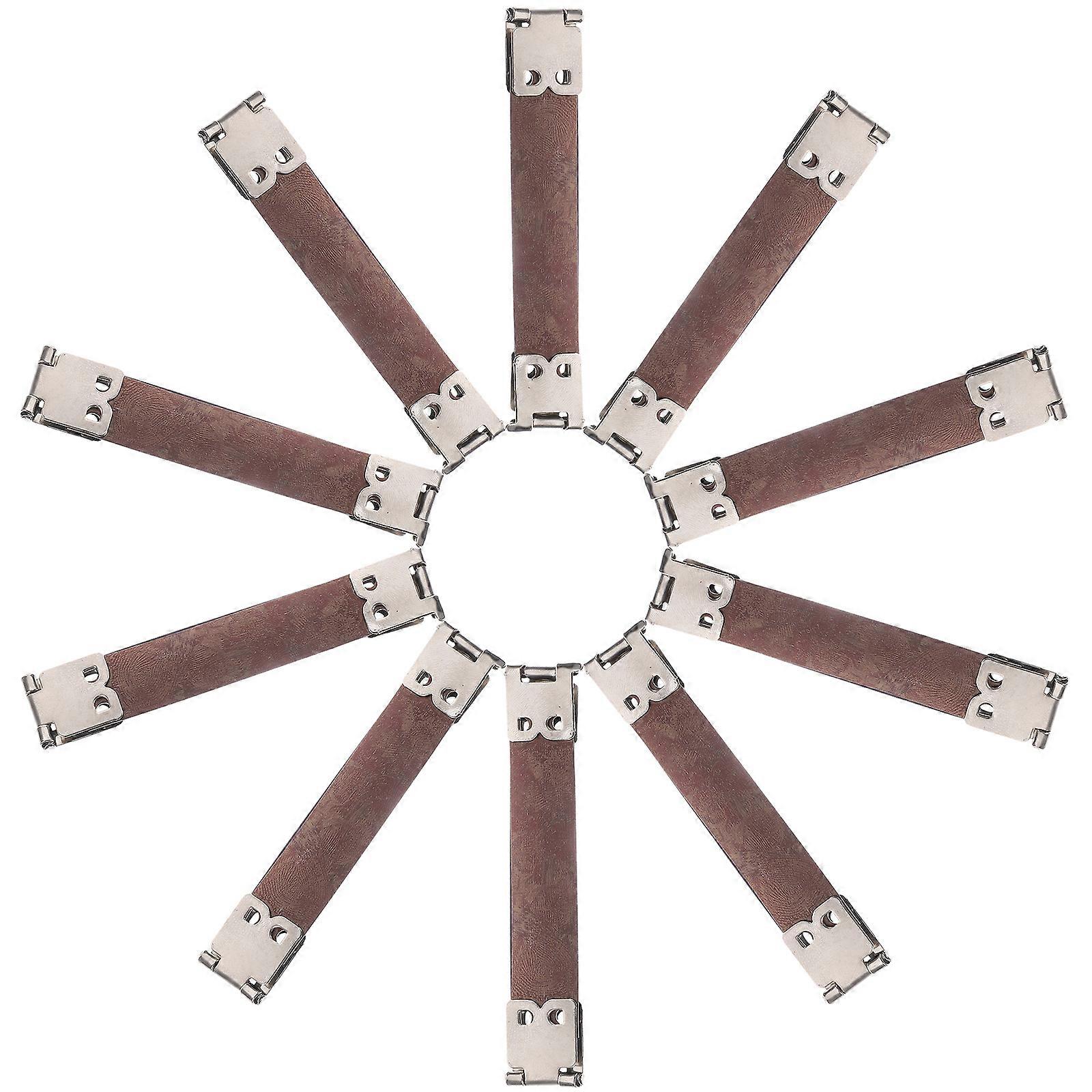 Metal Internal Flex Frames for Handbag with Spring Clips 10Pcs Silver